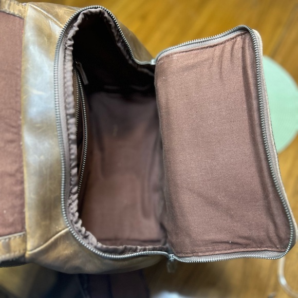 Brown Leather Backpack - Picture 10 of 16